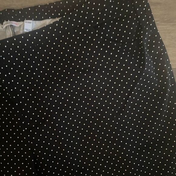 New Isaac Mizrahi cropped Black Dot Pants sz 30 petite/plus - Picture 3 of 5